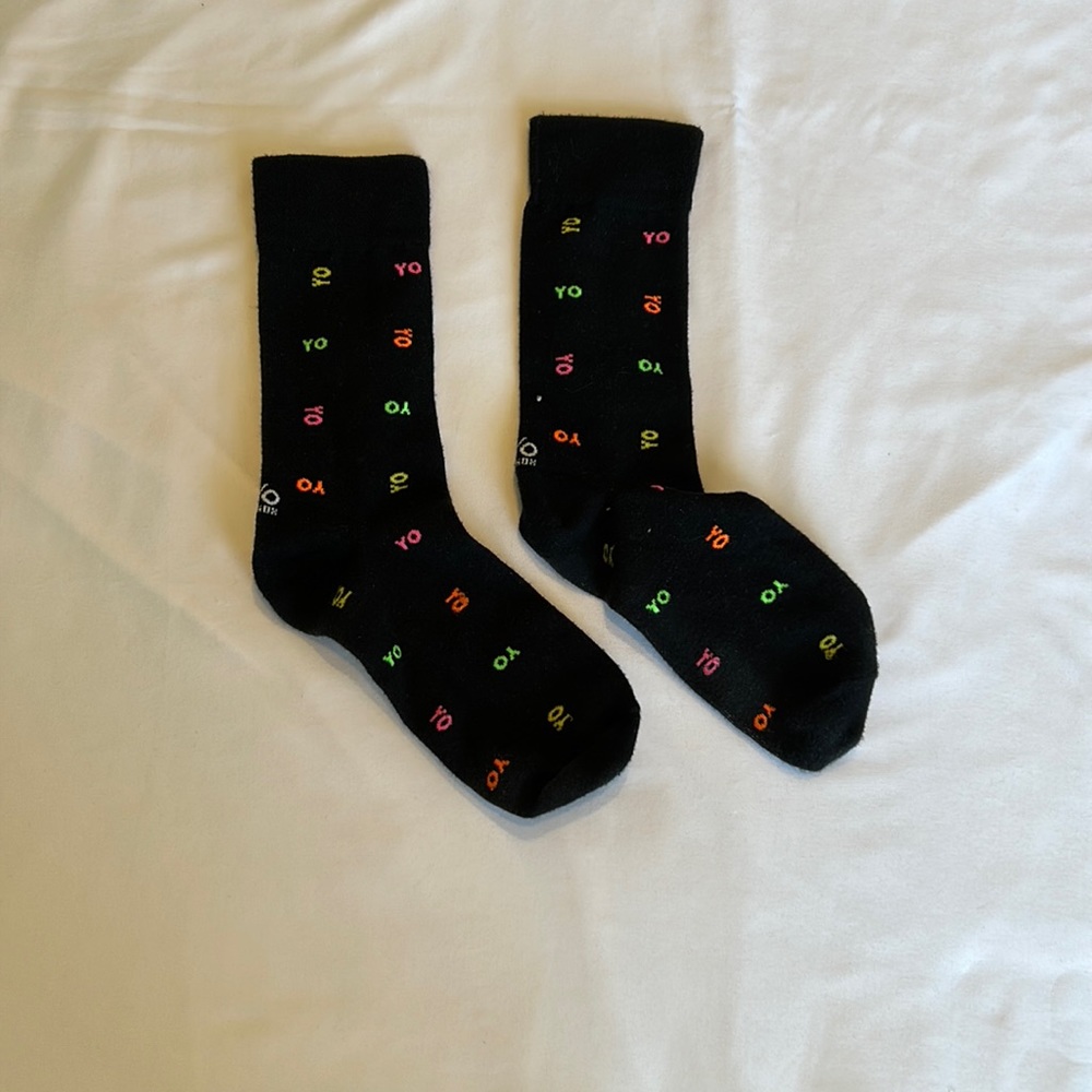 Black Yo Sox Dress Socks One-Size